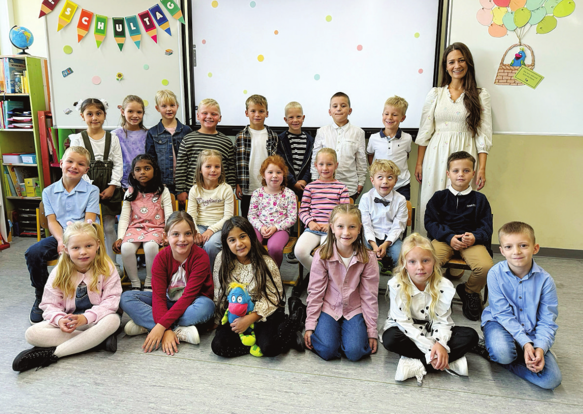 Geschwister-Scholl-Schule Ingersheim, Klasse 1a, Klassenlehrerin: Nicole Swoboda Foto: Geschwister-Scholl-Schule