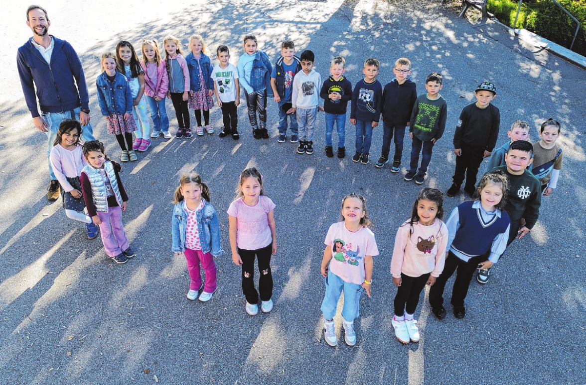 Reußenbergschule Crailsheim, Klasse 1b, Klassenlehrer: David Schäfer Foto: privat