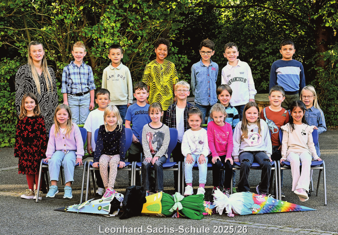 Leonhard-Sachs-Gemeinschaftsschule Crailsheim, Klasse 1a, Klassenlehrerin: Marie Treipl Foto: Top-Fotografie
