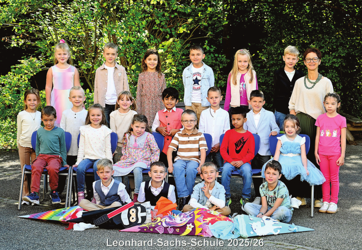 Leonhard-Sachs-Gemeinschaftsschule Crailsheim, Klasse 1b, Klassenlehrerin: Maren deGruyter Foto: Top-Fotografie