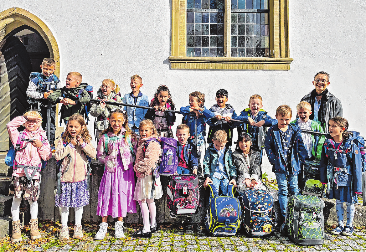 Grundschule Satteldorf, Klasse 1a, Klassenlehrerin: Petra Dollinger Foto: Jana Fee Schirmer