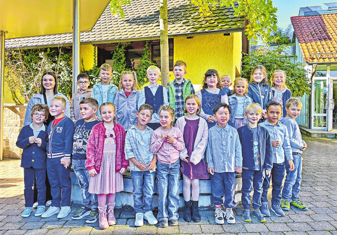 Grundschule Satteldorf, Klasse 1b, Klassenlehrerin: Dana Kühner Foto: Jana Fee Schirmer