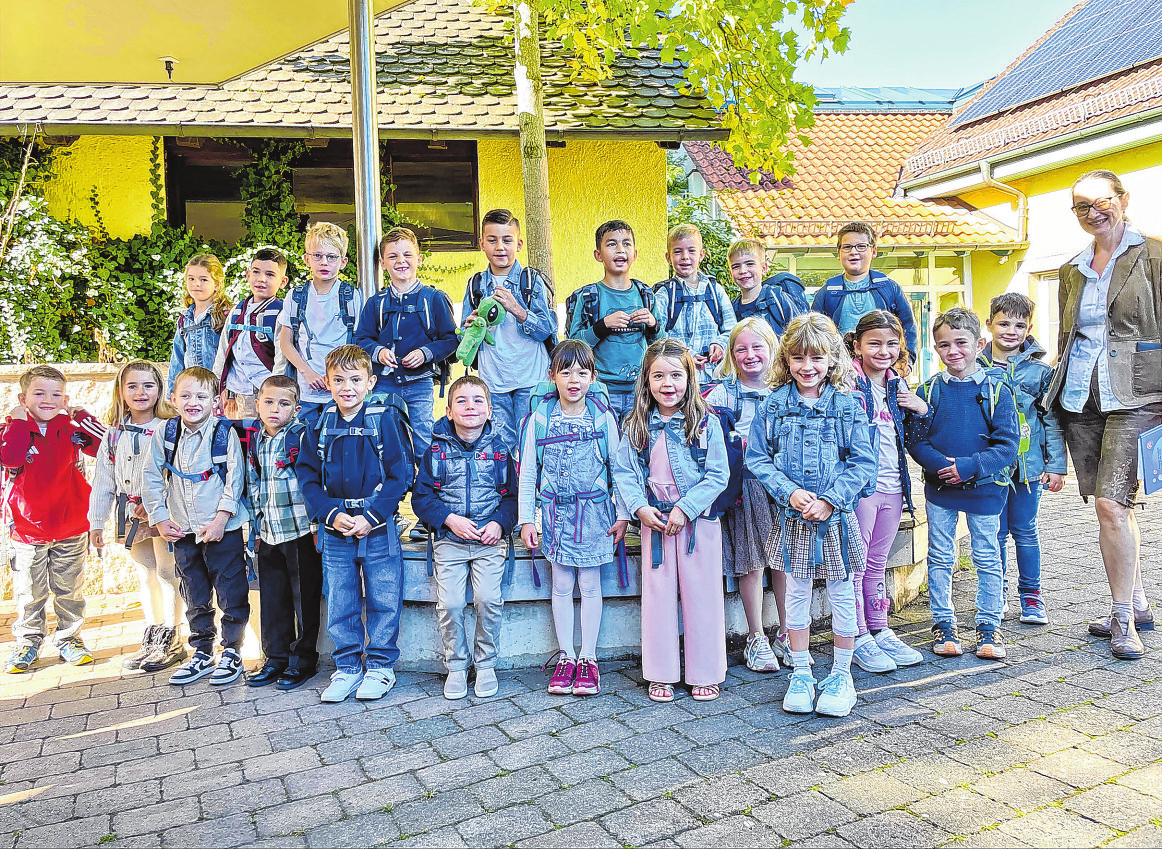 Grundschule Satteldorf, Klasse 1c, Klassenlehrerin: Elena Volk Foto: Jana Fee Schirmer