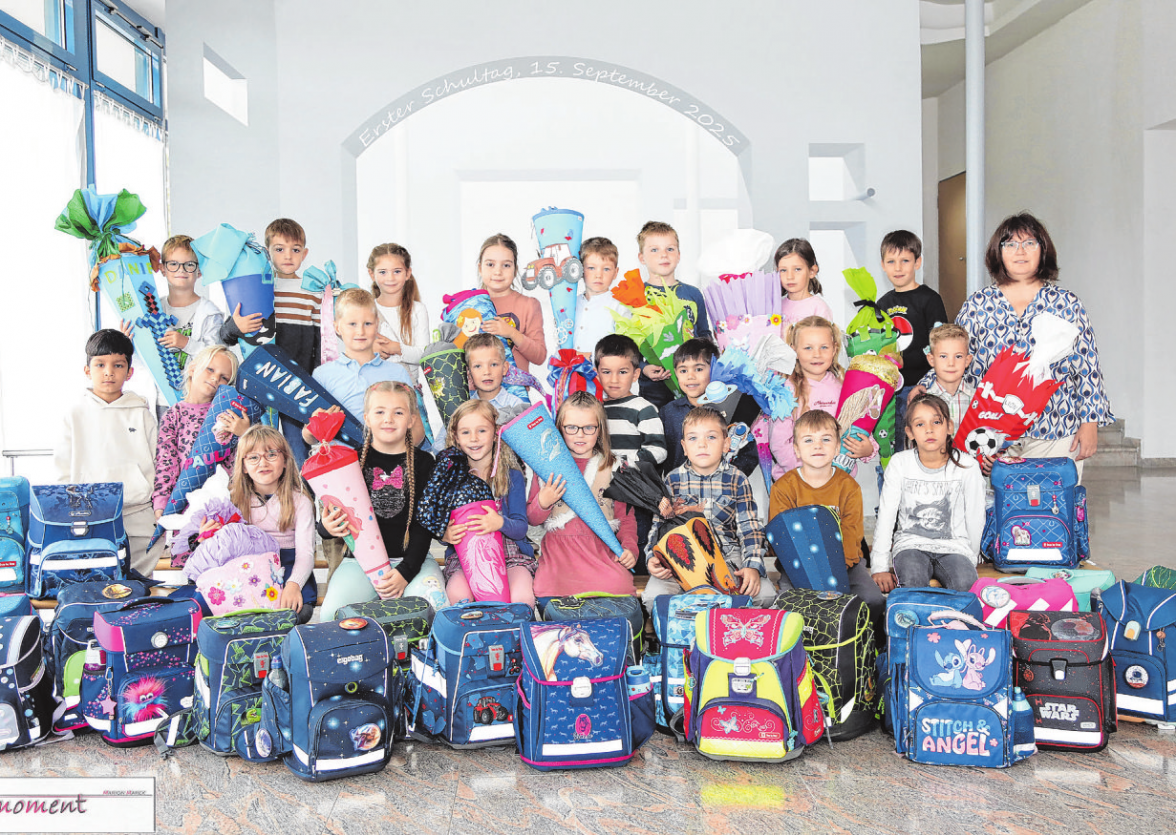 Julius-Wengert-Schule Wallhausen, Klasse 1b, Klassenlehrerin: Melanie Mitchell Foto: Moment Marion Marek