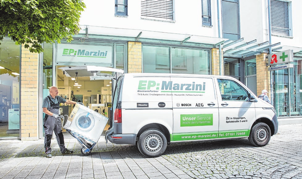 Die Geräte werden vom Team der Fachgeschäfte ausgeliefert. Foto: Marzini