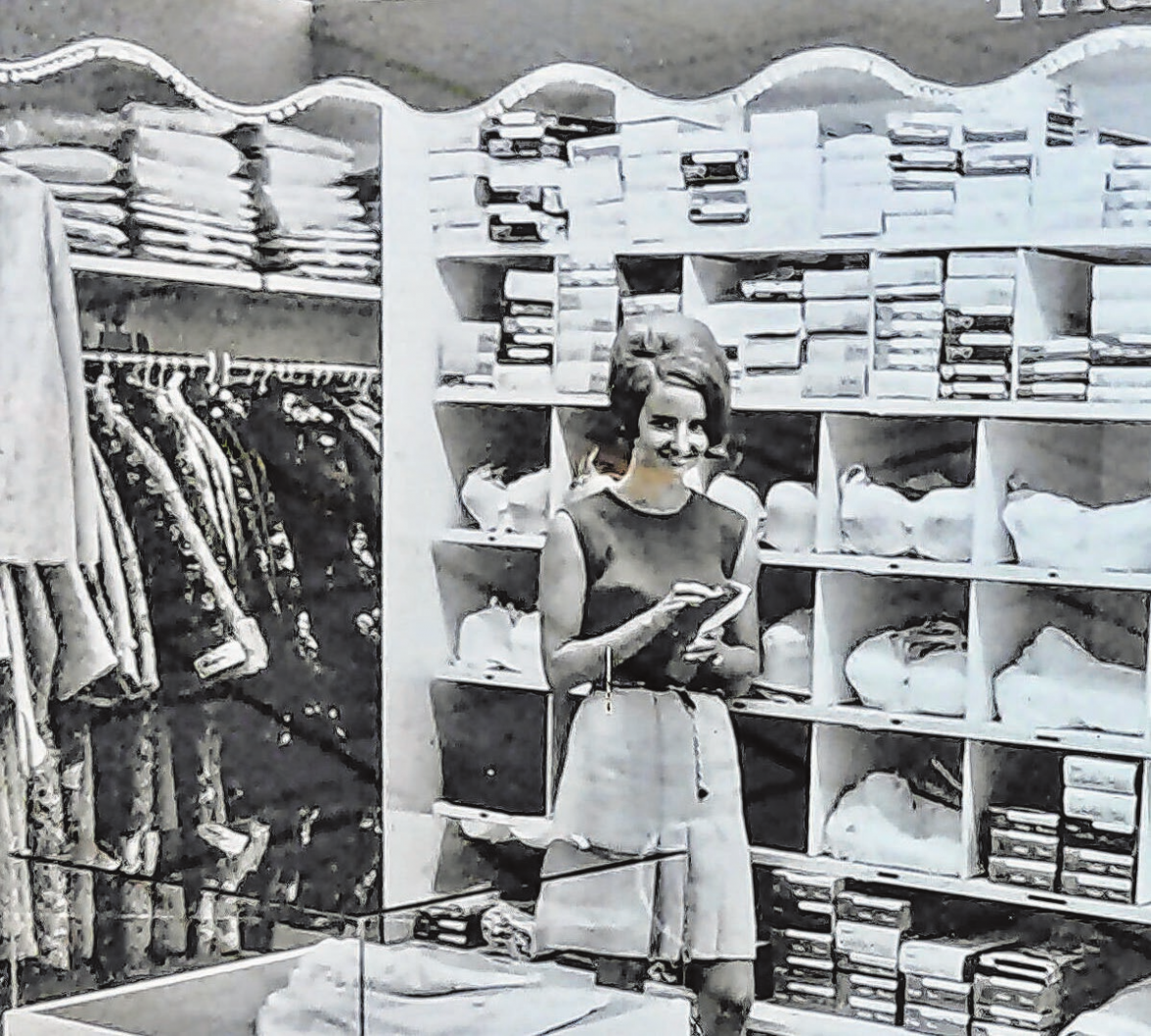 Im Zuges des Wirschaftswunders wechselte das Frey'sche Warensortiment: Textilien standen im Fokus. Fotos: Privat