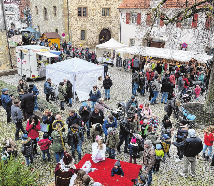 Auch der Nikolaus wird dem Weihnachtsmarkt in Rosenfeld einen Besuch abstatten. Foto: Stadt Rosenfeld