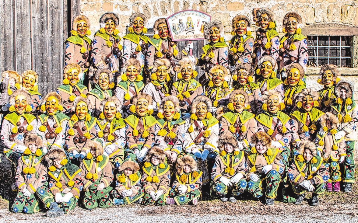 Die „Klammhoka“, die namensgebende Figur der Felldorfer Narrenzunft.