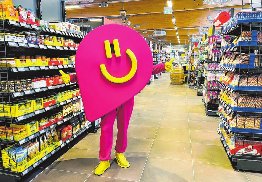 Von „Bo“ gab es Geschenke für die Kundschaft.