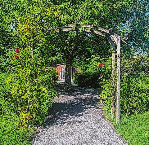 Eine grüne Oase mitten in Lehr mit Platz für Kultur.    Fotos: privat