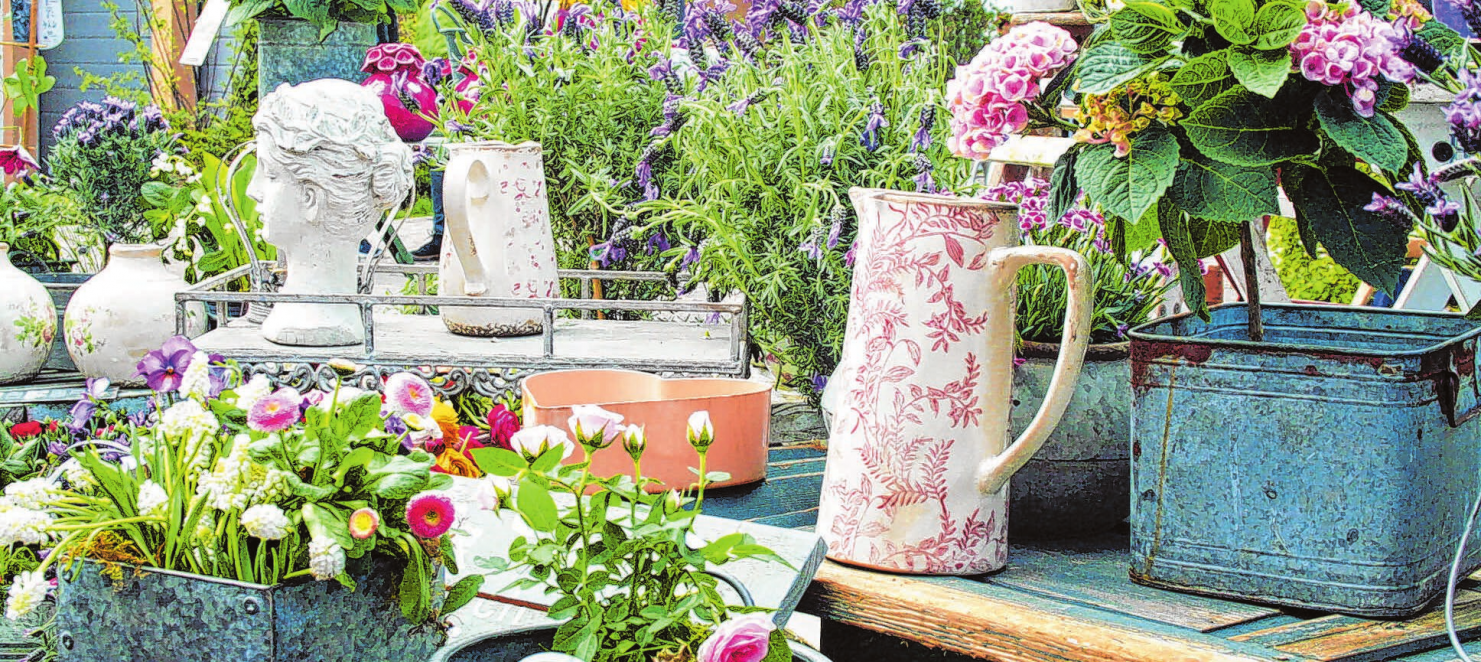 Lokalen Einzelhandel und Markt Schafe | Kunst & Garten in der Münsinger Innenstadt. Archivbilder: Stadt Münsingen