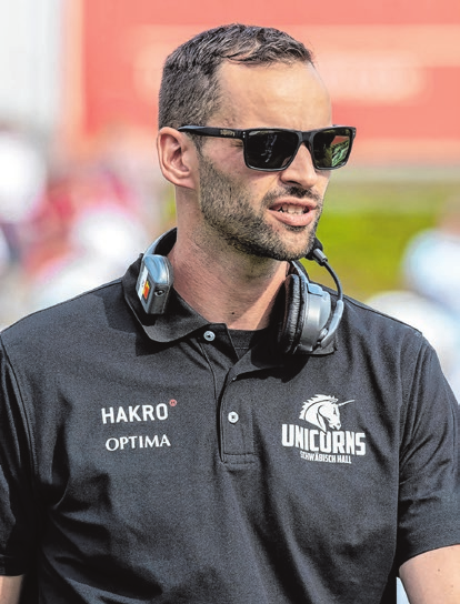 Felix Brenner geht in seine zweite Saison als Head Coach der Unicorns. FOTO: MANFRED LÖFFLER