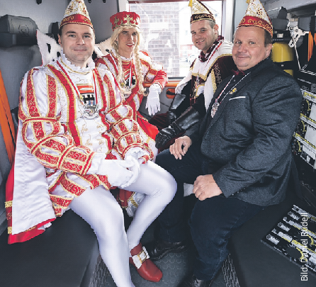 Das Manheimer Feuerwehr-Dreigestirn.