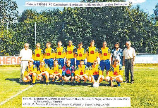 Das erste Heimspiel der Mannschaft im Jahr 1997.