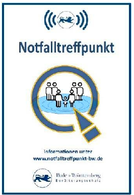 Das Logo der Notfalltreffpunkte, die auch in Bad Friedrichshall eingerichtet werden. Foto: privat