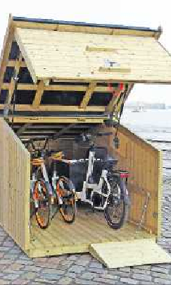 Ein festes Dach über dem Sattel: Das Parkhaus fürs Fahrrad schützt vor allen Witterungseinflüssen und hält gleichzeitig Langfinger ab. FOTO: DJD/WWW.ZWEIRADGARAGE.DE