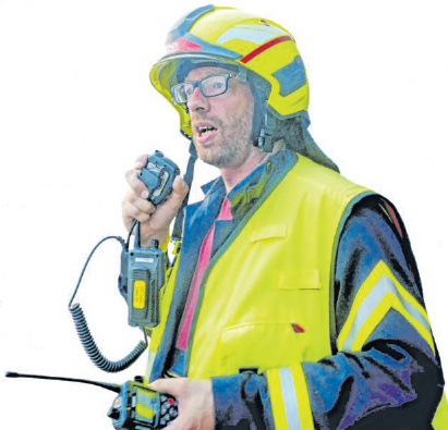 Jan Kleine ist seit September letzten Jahres Kreuztaler Feuerwehrchef. Auch er tut alles dafür, dass die Kreuztaler Feuerwehr ehrenamtlich bleiben kann.