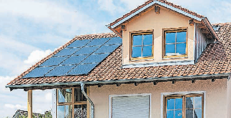 Photovoltaik-Module müssen nicht über der Dachfläche installiert werden - sie lassen sich auch direkt integrieren. FOTO: CREATON/TXN