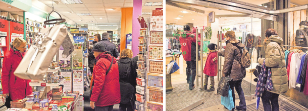 Shoppingerlebnis im Lichterglanz: Burgdorf lädt am 25. November zum Late Night Shopping ein. Fotos: Dieter Heun (2)
