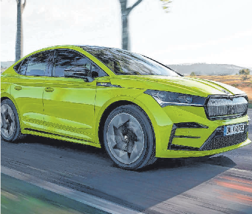 „Enyaq iV“ heißen die neuen E-Fahrzeuge der Skoda-Familie.