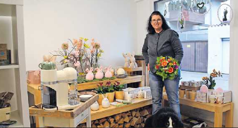 <span id="imv4r">Der Frühling kündigt sich im Floristik-Geschäft Löwenzahn von Melanie Dörner mit blühenden Pflanzen und Deko in bunten Farben an. FOTO: MMÖ</span>