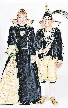 Jeck auf Karneval sind Prinz Ole I. und Prinzessin Leonie lange schon. FOTO: MIRJAM PFEFFER