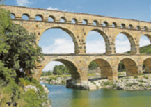 Der Pont du Gard (römischer Aquädukt). Fotos: Ingrid Boucha