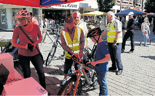 Die letzte Fahrradcodierung des ADFC Werne fand vergangenen September auf dem Werner Marktplatz.