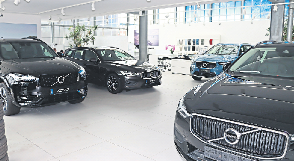 Ein eigener Showroom steht beim AutoCenter Wimmer für die Fahrzeuge der Marke Volvo zur Verfügung.