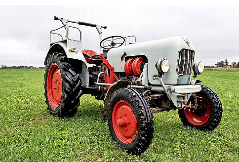 Beim diesjährigen Schleppertreffen wird der Eicher Tiger EM 200 B, Baujahr 1960 versteigert. FOTOS: ADRIANE LOCHNER/GEMEINDE WONSEES