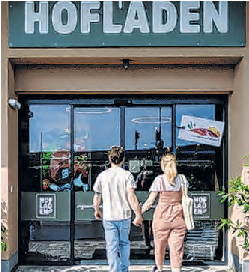 Der Hofladen in Geinberg lädt zum Gustieren.