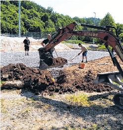 In Eigenregie hat der Verein das Volleyballspielfeld neu angelegt. FOTO: PRIVAT