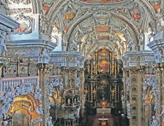 Renovierte Stiftskirche von innen Foto: Stift Schlierbach