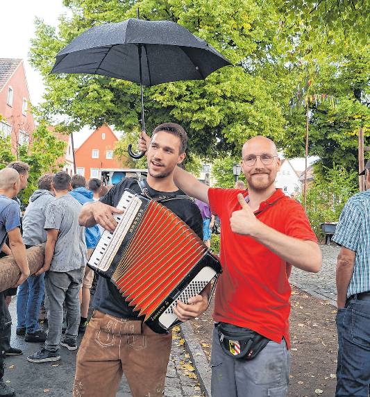 Die Quetsche darf natürlich nicht nass werden.