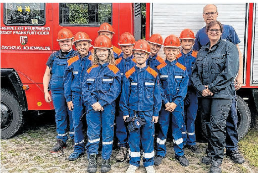 Die Hohenwalder Jugendfeuerwehr 60-jähriges Bestehen. feiert am Wochenende Foto: Ricarda Müller