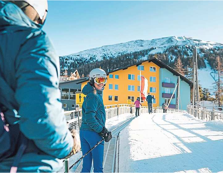 Wohnen im Skigebiet: Familienfreundliche Unterkünfte direkt an der Piste findet man auf der Katschberghöhe. Fotos: Daniela Ebner/Region Katschberg Lieser-Maltatal