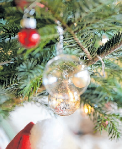 Auch schon Anfang Dezember sind prächtig geschmückt Weihnachtsbäume zu sehen. Foto: Mascha Brichta/dpa