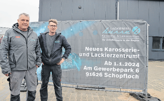 Ab sofort ist das Familienunternehmen mit den Geschäftsführern Dieter und Timo Husse im neuen Firmengebäude „Am Gewerbepark 6“ in Schopfloch.