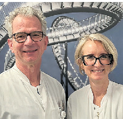 Chefarzt Medizinische Klinik I, Dr. Lutz Uflacker und Dr. Stefanie PakulskiSudhoff FOTO LISA CIRKEL