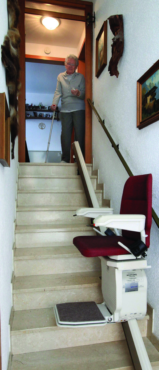 Planung und Montage von Treppenliften gehören ebenfalls zum Aufgabengebiet des Emmericher Unternehmens.