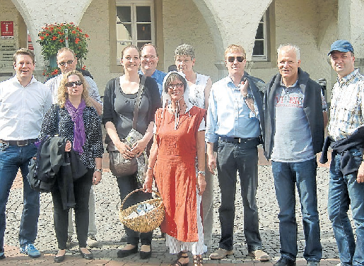 Bei einer Stadtführung durch Haltern mit „Marie von der Mühlenporte“ erfahren die Teilnehmer Unglaubliches und Eigentümliches. FOTO STADT HALTERN