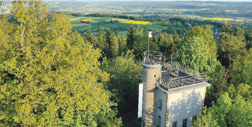 Der Aussichtsturm Patersberg. Foto: Markt Mainleus