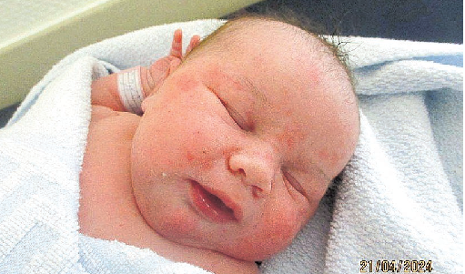 Leonie Sophie Kinzer, geboren am 21. April.