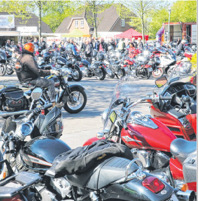 Oldies und Spitzentechnologie: Hunderte Motorräder werden in Süderlügum wieder zu bestaunen sein.