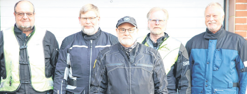 Bewährtes Orga-Team (v.li.): Bernd Levsen Johannsen, Jörg Paulsen, Karl Martin Friedrichsen, Horst Johann Ingwersen und Herbert Erichsen.