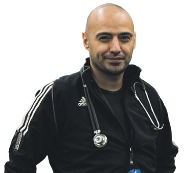 Ali Eran - als Arzt und Trainer engagiert.