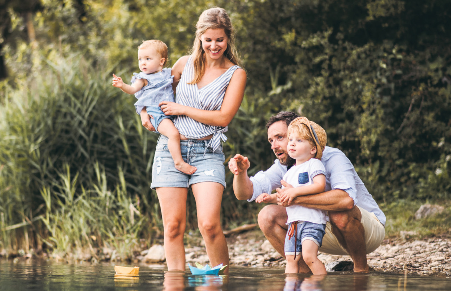 Janina und Andreas Hoffmann unternehmen mit ihren Kindern eine Entdeckungstour durch Mitteldeutschland.