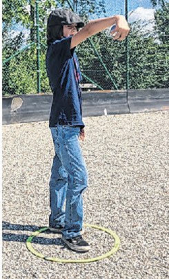 Auch Kinder haben große Freude am Petanque-Sport Foto: Ritter