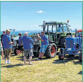 Oldtimer-Bulldogs führen zur Fachsimpelei.