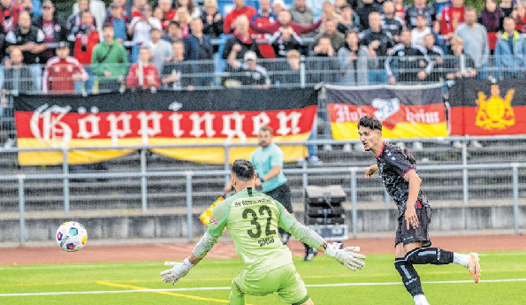 Vier Göppinger Tore sahen die 250 Gäste-Fans in Mainz.